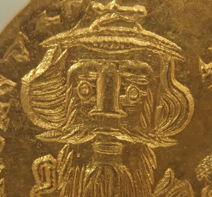 ビザンツ帝国（東ローマ帝国）で紀元654-668年にかけ発行された