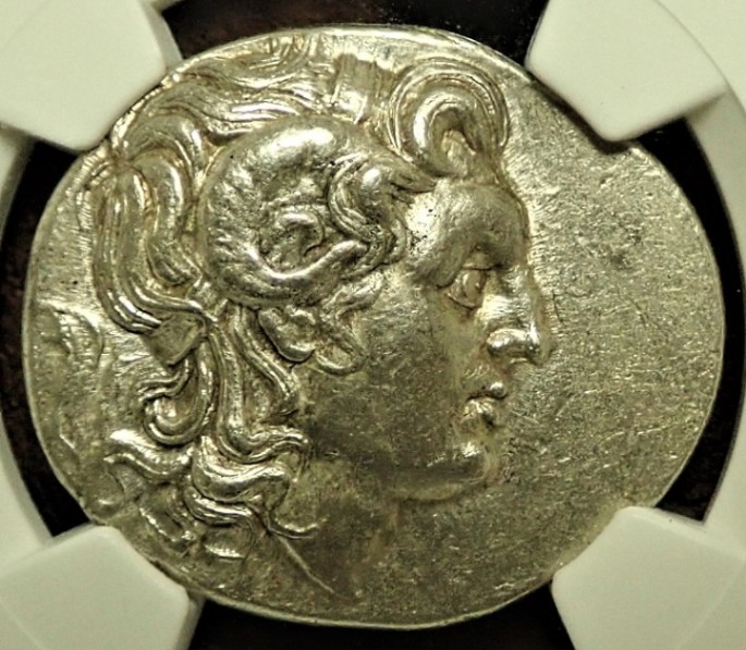 トラキア王国、リュシマコス王（BC305-281年）のテトラドラクマ銀貨Ch