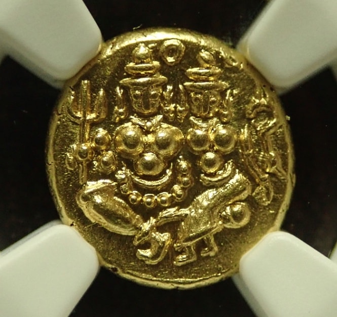 インド、マイソール藩王国、1799-1806年、パゴダ金貨MS66高状態