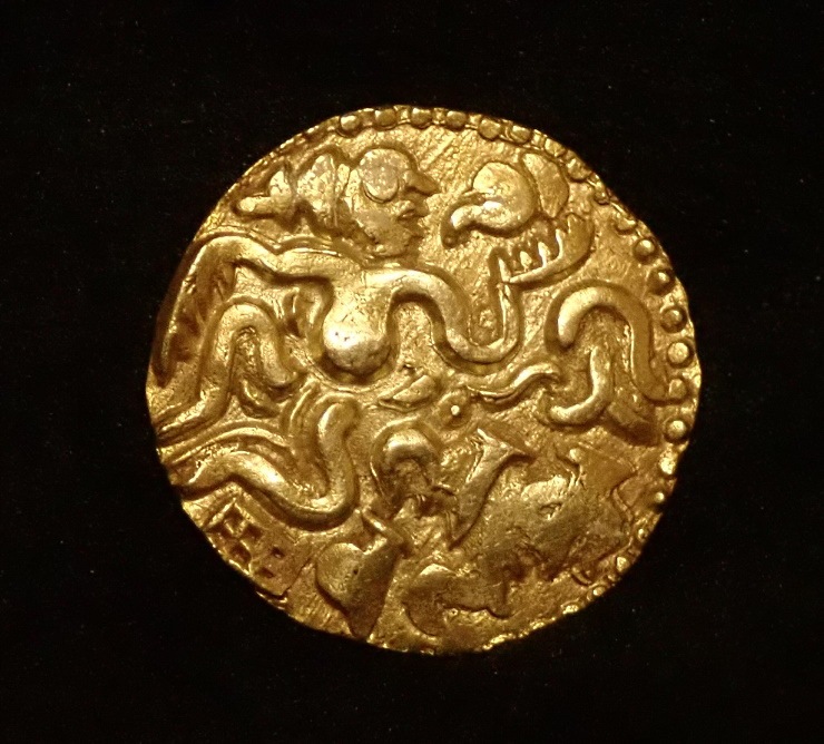 ファナム金貨 チョーラ朝 ラージャラージャ1世 約0.54g No.2086 ファナム金貨 チョーラ朝 ラージャラージャ1世 約0.54g No.2086