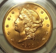 ����ꥫ1904ǯ20�ɥ�MS66�����0.13��ι����