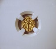 ファナム金貨 チョーラ朝 ラージャラージャ1世 約0.54g No.2086 ファナム金貨 チョーラ朝 ラージャラージャ1世 約0.54g No.2086