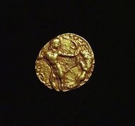 ロシアで1742年に発行された1ルーブル銀貨、エリザヴェータKM-C19b