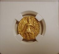 ネパール1904年、1モハール金貨、PCGS-MS66準最高鑑定、KM-673.1
