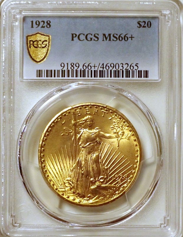 ����ꥫ1928ǯ20�ɥ롢MS66�ܹ����