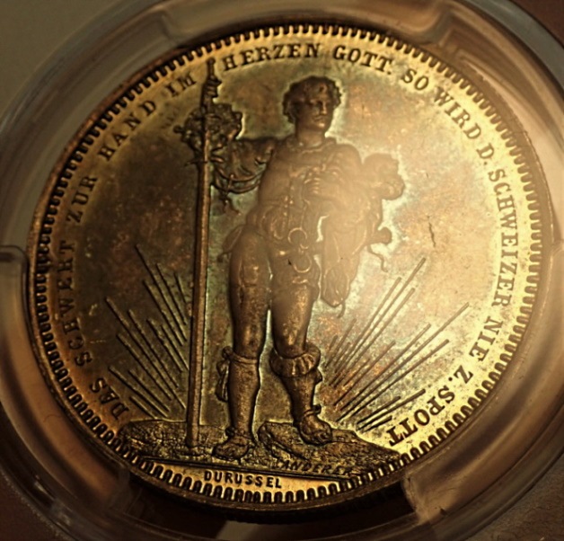 ほたる　1861年スイス射撃祭銀貨【AU58】 ほたる 1861年スイス射撃祭銀貨【AU58】 1861年スイス射撃祭銀貨