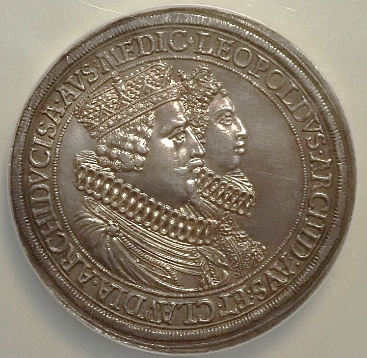 1626年 オーストリア 神聖ローマ帝国 レオポルド5世 2ターラー