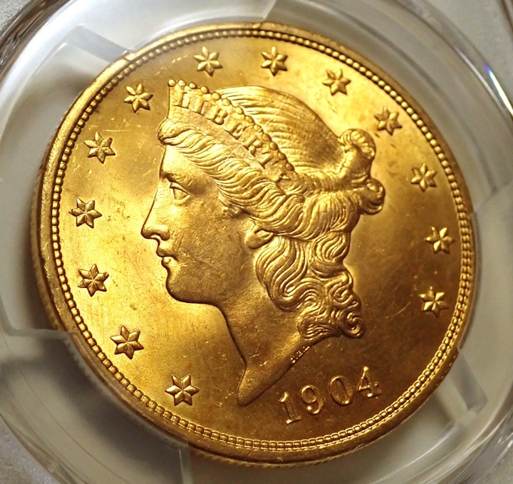 ����ꥫ1904ǯ20�ɥ롢MS65+�����