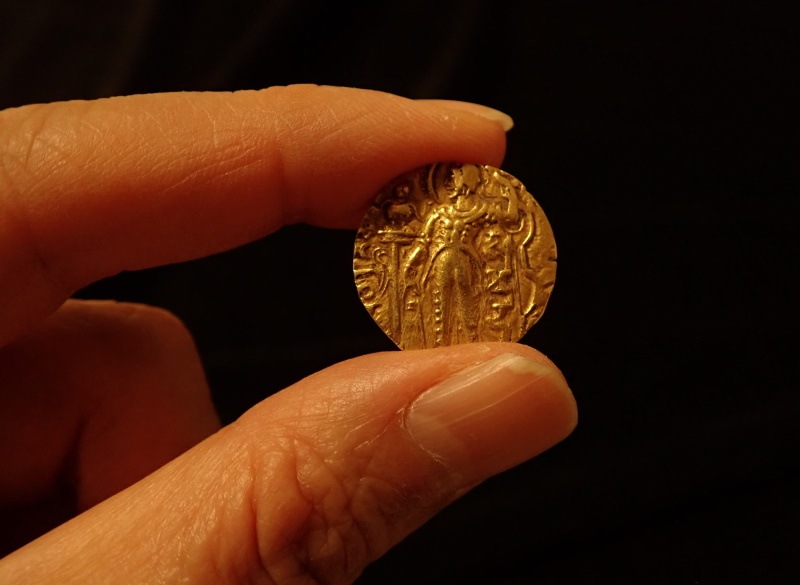 古代インド、グプタ朝サムドラグプタ(AD335380年)のディナール金貨、FR70、R アンティーク・コイン オンラインショップ