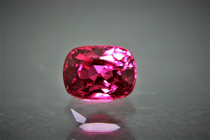 新品】ミャンマー モゴック産 なら スピネル 1.26ct パープル系 ローズ 