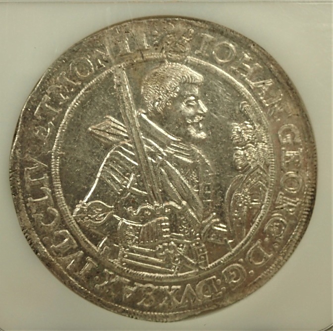 ドイツザクセンフリードリッヒ・アウグスト1世(1694〜1733)1ターレル銀貨