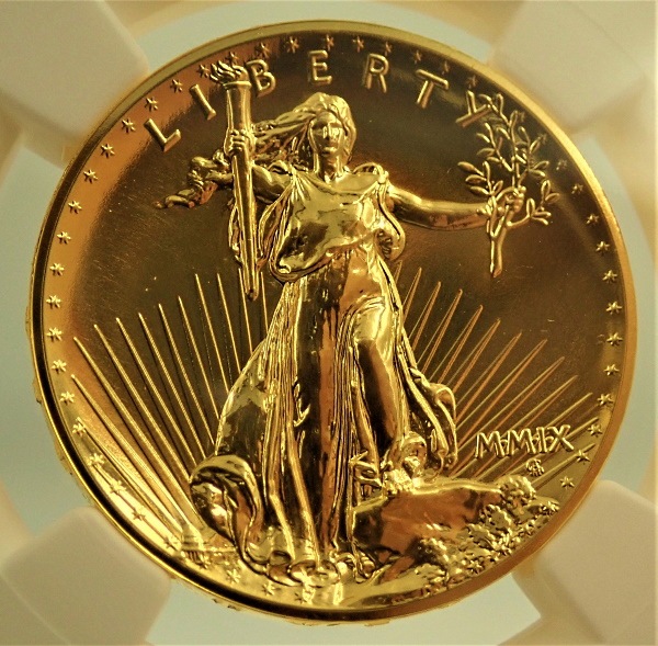 米国2009ウルトラハイレリーフ20ドル金貨　 純金貨MS69 準最高鑑定 米国2009ウルトラハイレリーフ20ドル金貨 純金貨 MS69 準最高