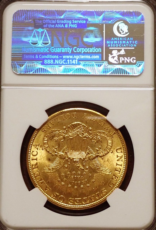 ����ꥫ1904ǯ20�ɥ롢MS64 CAC��٥�