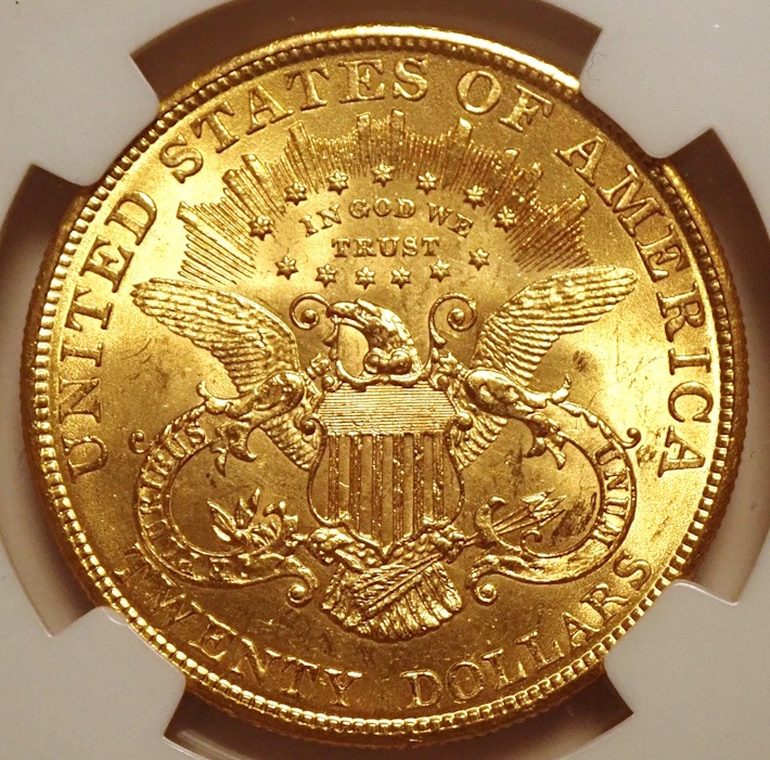 ����ꥫ1904ǯ20�ɥ롢MS64 CAC��٥�