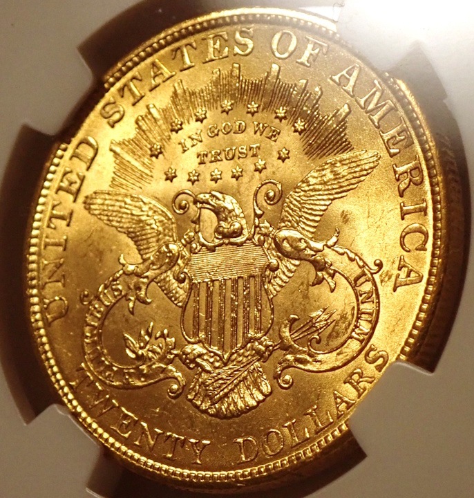 ����ꥫ1904ǯ20�ɥ롢MS64 CAC��٥�