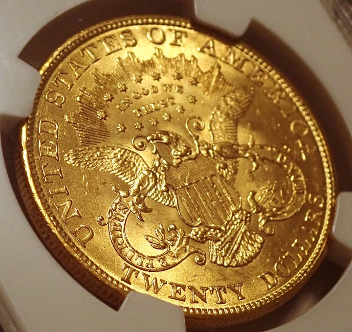 ����ꥫ1904ǯ20�ɥ롢MS64 CAC��٥�