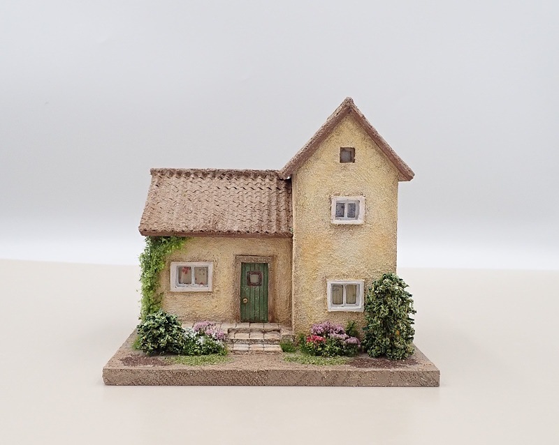 春色のフランス田舎の家（イエロー） -Small(1/75サイズ