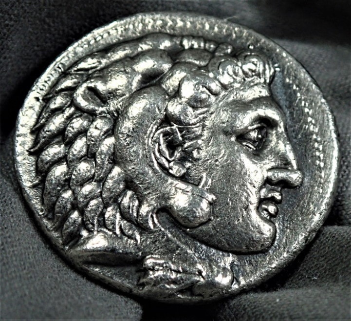 珍品）ケルト族発行 古代コイン　ドラクマ銀貨　アレキサンダー大王 珍品）ケルト族発行 古代コイン ドラクマ銀貨 アレキサンダー大王