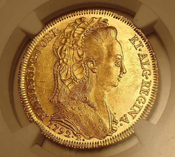 �֥饸��1792ǯ���ޥꥢ������6400�쥤����ߡ��ǹ����MS63