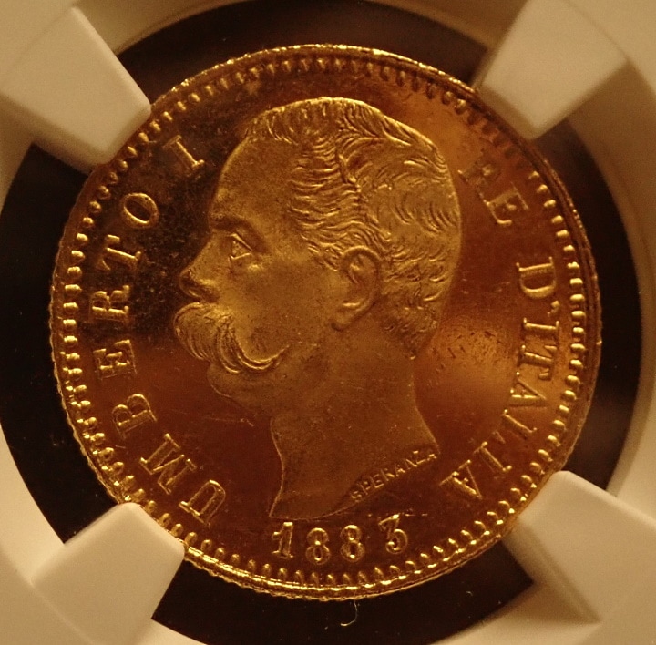 1879年 イタリア 5リラ 銀貨 ウンベルト1世 1879年 イタリア 5リラ 銀貨 ウンベルト1世 1879年 イタリア 5