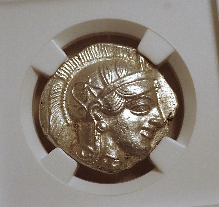 古代ギリシャ、アテネのテトラドラクマ、好状態 | アンティーク