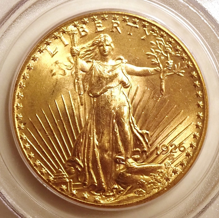 アメリカ1926年20ドル、MS66高鑑定 | アンティーク・コイン