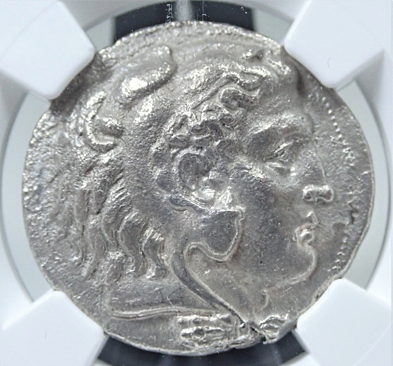 古代ギリシャ；マケドニア、フィリップIII世、AR.テトラドラクマ銀貨 古代マケドニア、フィリッポス3世（BC320年前後）時代のテトラドラク