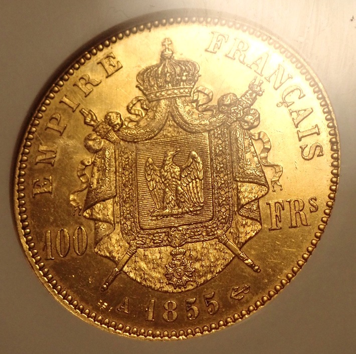 �ե�󥹡��ʥݥ쥪��3��100�ե��MS62����ꡢ̵��1855ǯ