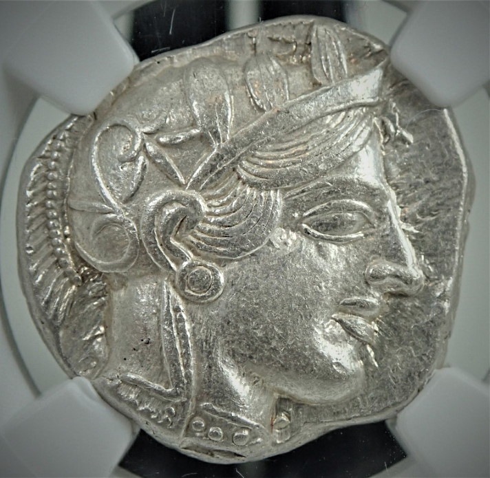 古代ギリシャ、「表アテナ神、裏ふくろう君」紀元前440～404 年