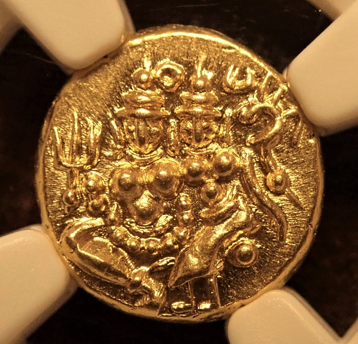 インド、マイソール藩国、1799-1806年、パゴダ金貨MS66高状態 インド、マイソール藩国、1799-1806年、パゴダ金貨MS66高状態
