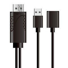 ���ܥȥ饹�ȥƥ��Υ����� iPhone HDMI�ߥ顼��󥰥����֥� �֥�å� JTT IPHDMI-BK