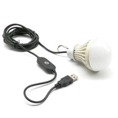 日本トラストテクノロジー USBで光る電球型LEDライト 昼光色 調光機能付 JTT DNBALLTS-C