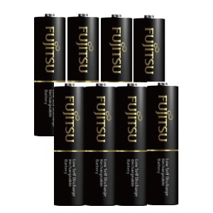 富士通 FDK 単4形充電池8本 高容量タイプ 単4 充電池 HR-4UTHC(バラ8本