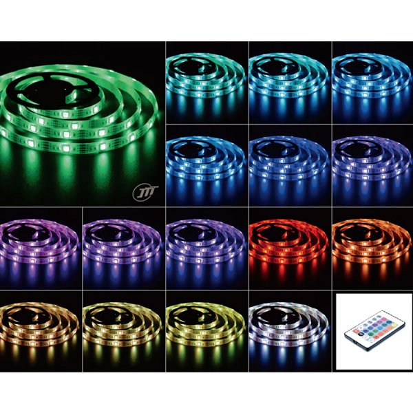 TRS 高輝度LEDテープライト 24V 5m 防水 カット可能 SMD 5050 RGB