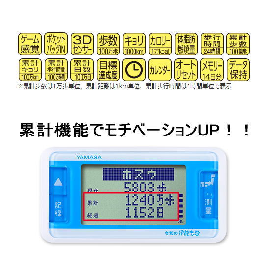 万歩計® ゲームポケット万歩新・平成の伊能忠敬 GK-700