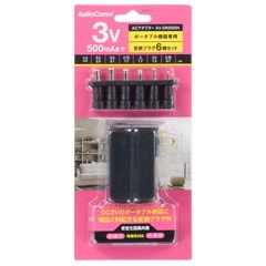 OHM �������ŵ� AudioComm AC�����ץ��� DC3V�б� �Ѵ��ץ饰6���դ� �ȥ�󥹼� AV-DR3005N