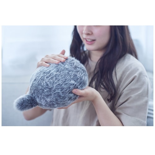 美品☆プチクーボ Petit Qoobo ユカイ工学　癒し　ロボット　ブラック ユカイ工学 Petit Qoobo プチクーボ Noir（ノワール・黒 ）心を