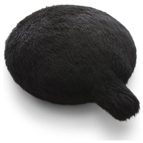 尻尾の動く猫クッション　黒 楽天市場】動物型ロボット クッション Qoobo クーボ しっぽクッション