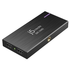 J5 create ジェイファイブクリエイト USB Type-C 4K ゲームキャプチャーステーション JVA14(USB-C+USB-A接続 →ポート:HDMIx2 /φ3.5mmx2 / USB-