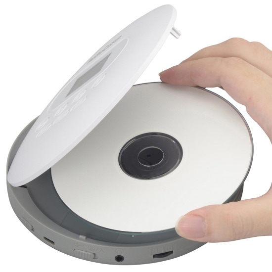 ポータブルCDプレーヤー ホワイト Instant Disk Audio-CP1 White (ポータブルCDプレーヤー
