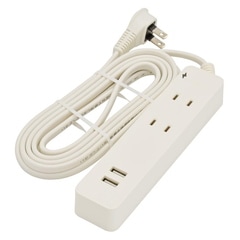 OHM ŵ륬ɡUSBեå Ĺ3m2ĸUSB2ĸ2.4A) Lץ饰 HS-TKU23W22 ǳ Ǯ Ĺ