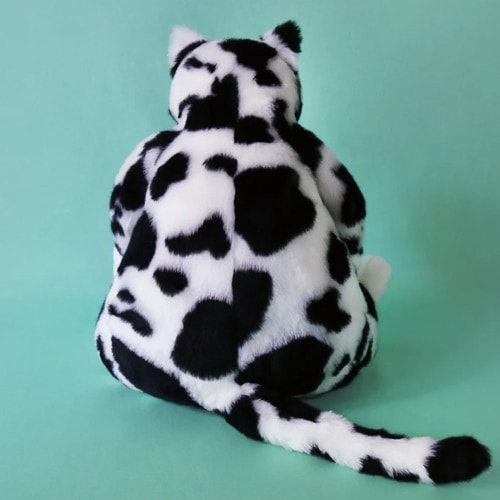 カドリー cuddly バジル 高級ぬいぐるみ 日本製 猫 手作り ホルスタイン Cuddlyカドリー バジル 猫ねこネコ 高級ぬいぐるみ 日本製