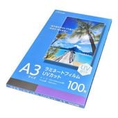 OHM�ŵ� ��ߥ͡��ȥե���� UV���å� 303��426mm A3�� 100�� LAM-FUVKA3100