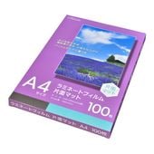 OHM�ŵ� ��ߥ͡��ȥե���� ���̥ޥå� 216��303mm A4�� 100�� LAM-FKMA4100