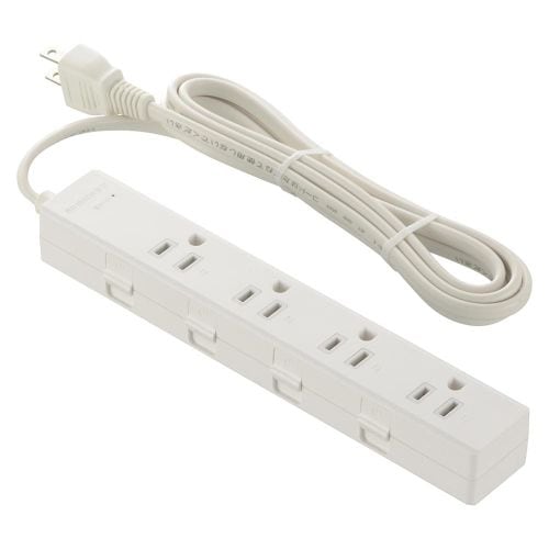 OHM�ŵ� ȴ���ߤ᥿�å� �륬���� 3P�ץ饰�б� ������̵�� 4�ĸ� 2m HS-TKML42-3P25-W