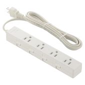 OHM�ŵ� ȴ���ߤ᥿�å� �륬���� 3P�ץ饰�б� ������̵�� 4�ĸ� 2m HS-TKML42-3P25-W