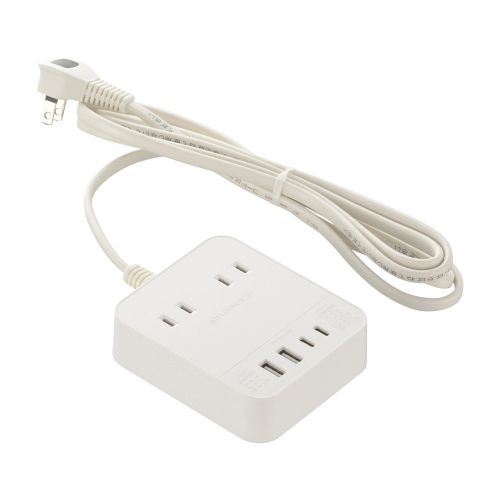 OHM�ŵ� ���å� ��®���� PD30W USB-C��A��2 L�ץ饰 2�ĸ� 2m  HS-T22U4W25