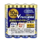 OHM�ŵ� ���륫�괥���� V���꡼�� PREMIUM ñ4����4�ܥѥå� LR03VPS4P 10ǯ��¸ �ɺ����� ����� ����