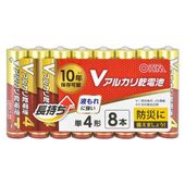 OHM�ŵ� ���륫�괥���� V���꡼�� ñ4����8�ܥѥå� LR03VS8P 10ǯ��¸ �ɺ����� ����� ����