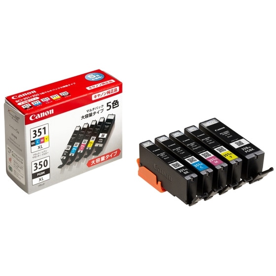 『BCI-351XL+350XL/5MP』 アウトレット品 キヤノン Canon 純正 カートリッジ インク ５色パック